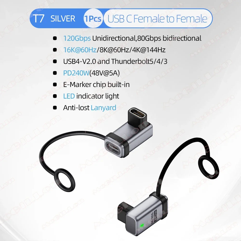 CowLost | product_id-usb4-2-0-pd-240w-5a-usb-c-to-usb-c-straight-angle-charger-adapter-120gbps-16k-60hz |36