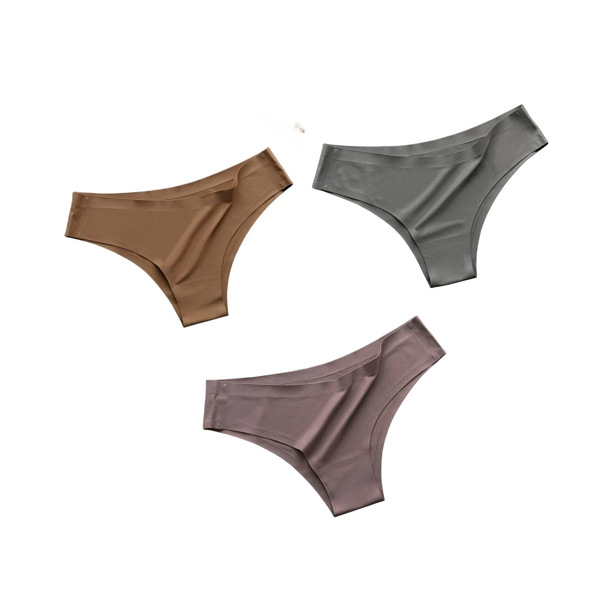 CowLost | product_id-3pcs-women-s-seamless-low-rise-ultra-thin-ice-silk-briefs-solid-color |14