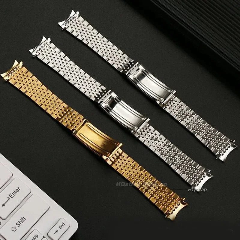 CowLost | product_id-curved-end-stainless-steel-omega-seamaster-replacement-bracelet-18-20mm-unisex-strap |4