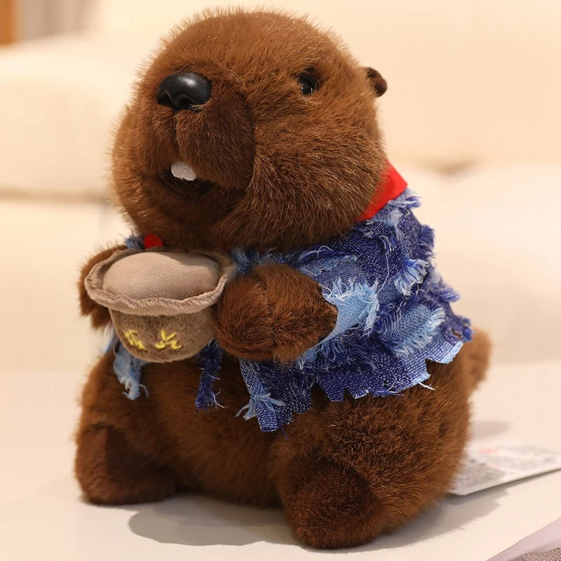 CowLost | uncategorized-cute-groundhog-plush-keychain-with-clothes-soft-stuffed-animal-doll-birthday-gift |15