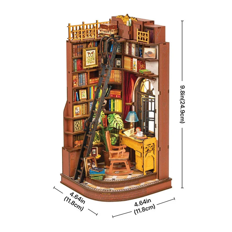 CowLost | fencing-barriers-robotime-rolife-silent-corner-study-diy-book-nook-kit |8