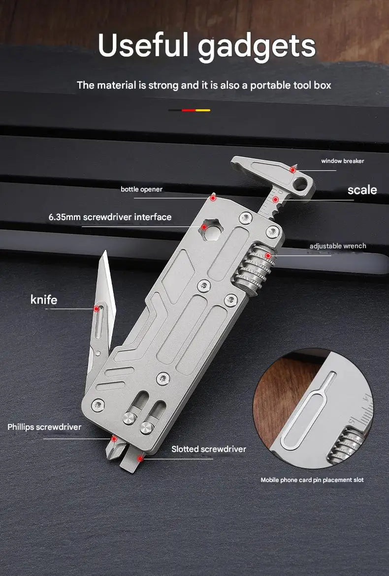 CowLost | tools-yesisok-titanium-alloy-10-in-1-multi-function-wrench-tool-with-bottle-opener-window-breaker-knife-screwdriver-and-ruler |10