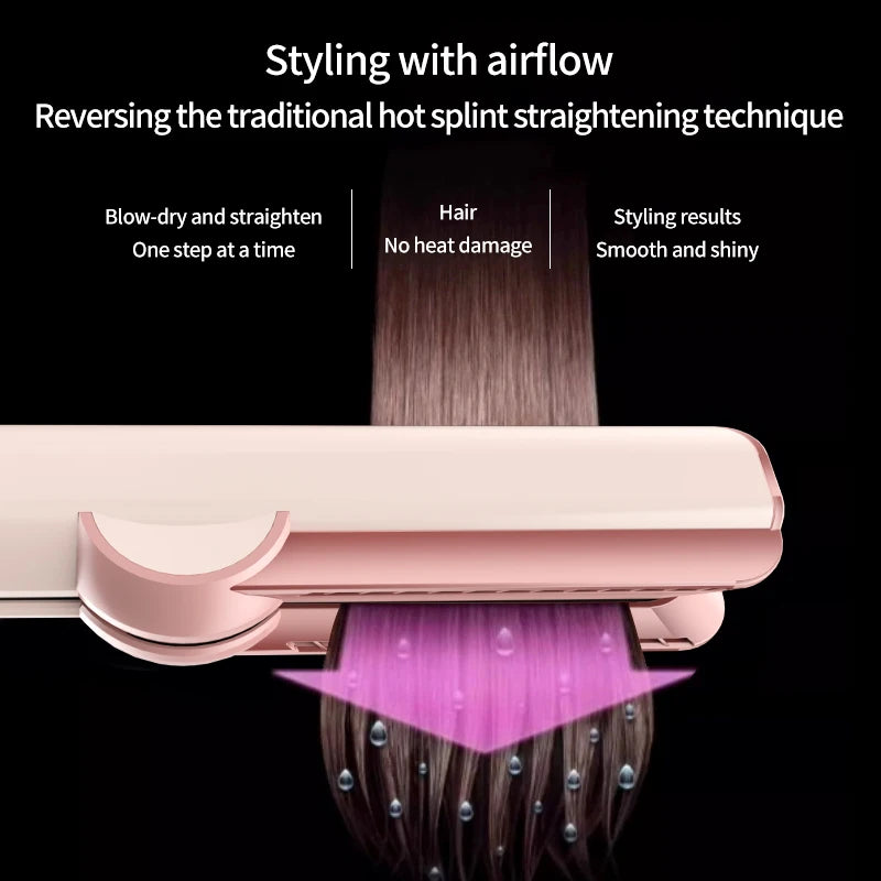 CowLost | 2-in-1-professional-hair-straightener-hair-dryer-heat-up-hair-flat-iron-negative-ion-iron-long-lasting-styling-tool-1 |2