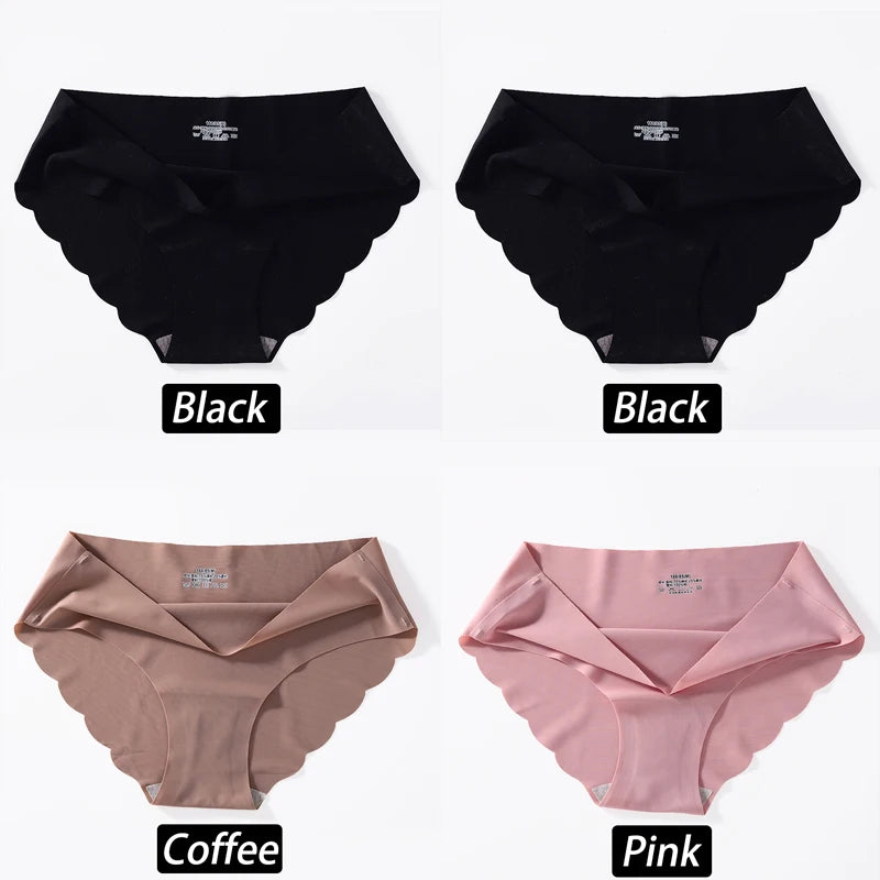 CowLost | activewear-pants-4pcs-seamless-silk-high-waist-briefs-for-women |36