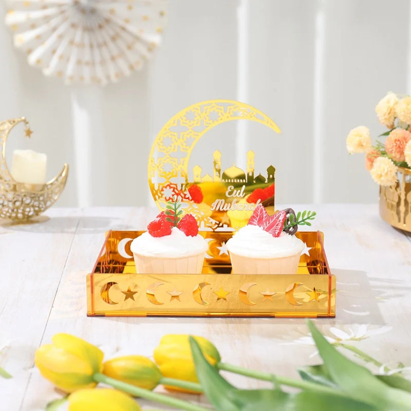 CowLost | eid-mubarak-tray-ramadan-table-centerpieces-plate-acrylic |7