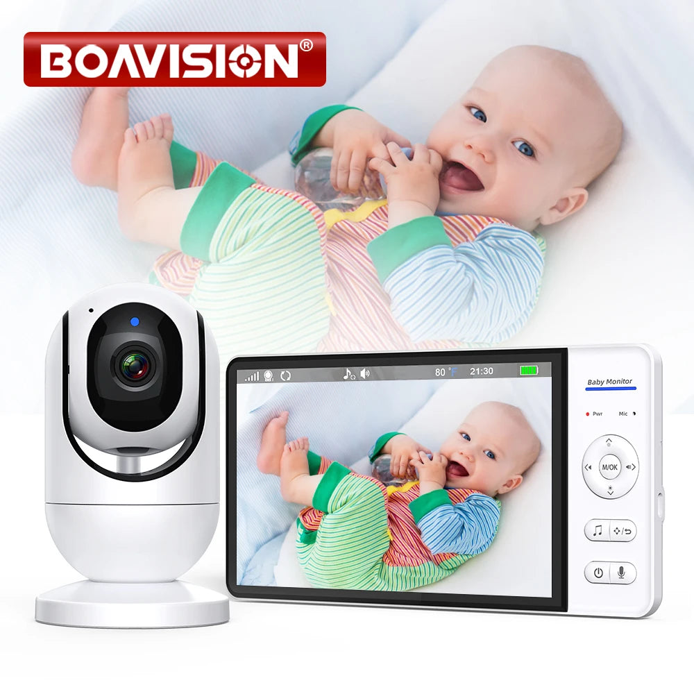CowLost | video-baby-monitor-7-1080p-hd-large-display-4x-zoom-tf-card-slot-feeding-timer-2-way-audio-security-camera-babysitter-abm780 |1