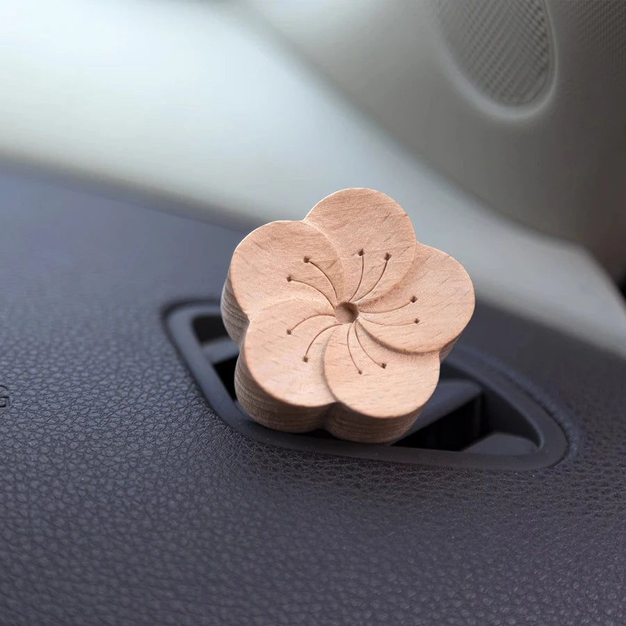 CowLost | product_id-diy-wooden-flower-car-air-freshener-vent-clip-diffuser-no-perfume |4
