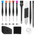 12-in-1 Magnetic Screwdriver Set with Suction Cup and Pry Tools for iPhone, MacBook, Laptop Repair