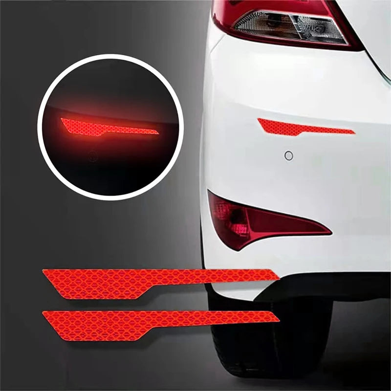 CowLost | product_id-2pcs-car-rear-bumper-reflective-safety-strip-stickers |6
