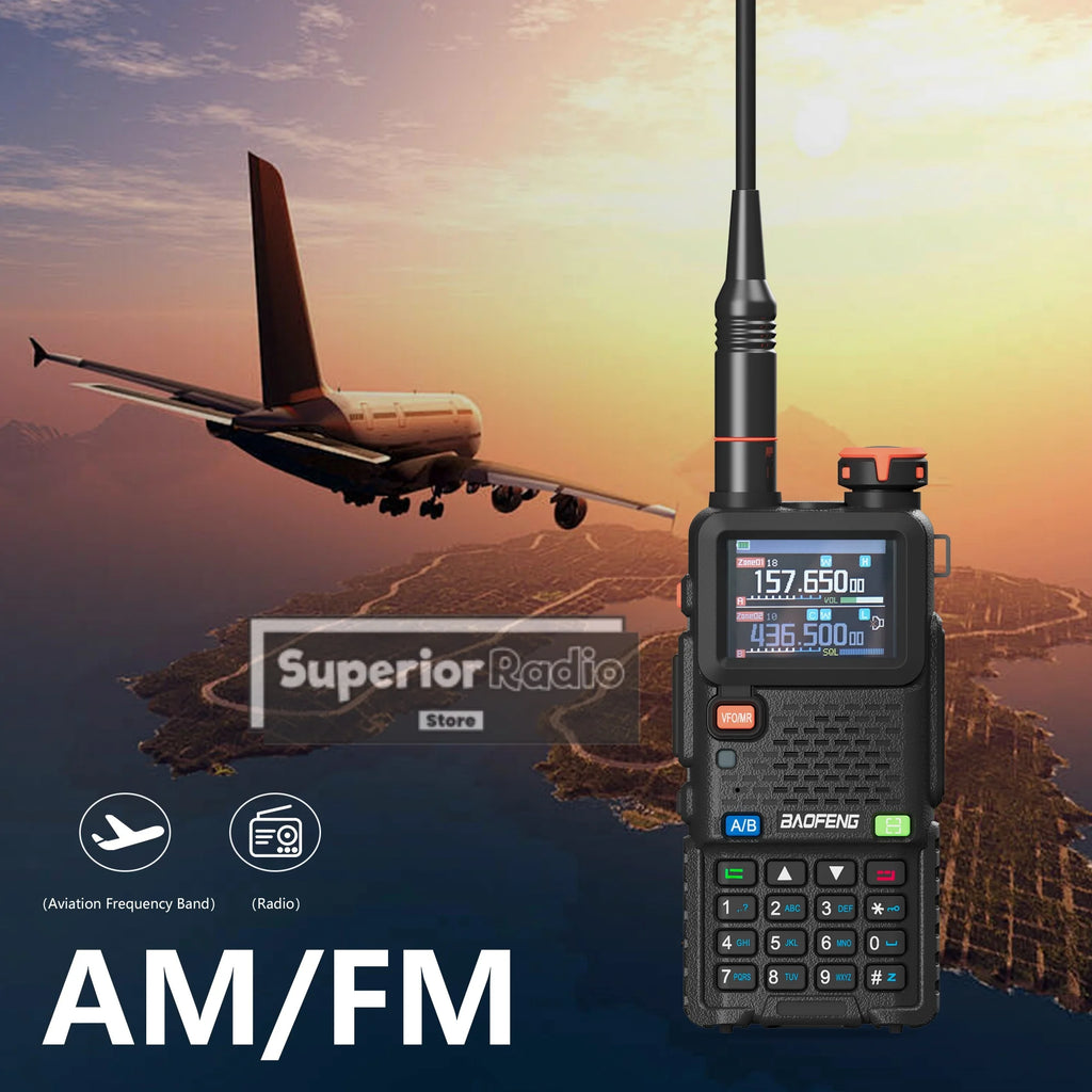 CowLost | intercom-accessories-baofeng-uv-5rh-pro-gps-walkie-talkie-10w-640-channels-type-c-charging-noaa-weather-2-4pcs |7