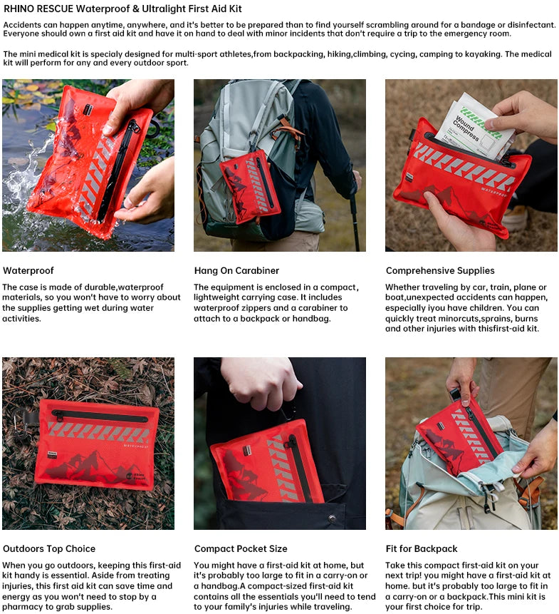 CowLost | sporting-goods-small-first-aid-kit-rhino-rescue-ultralight-waterproof-medical-kit |8