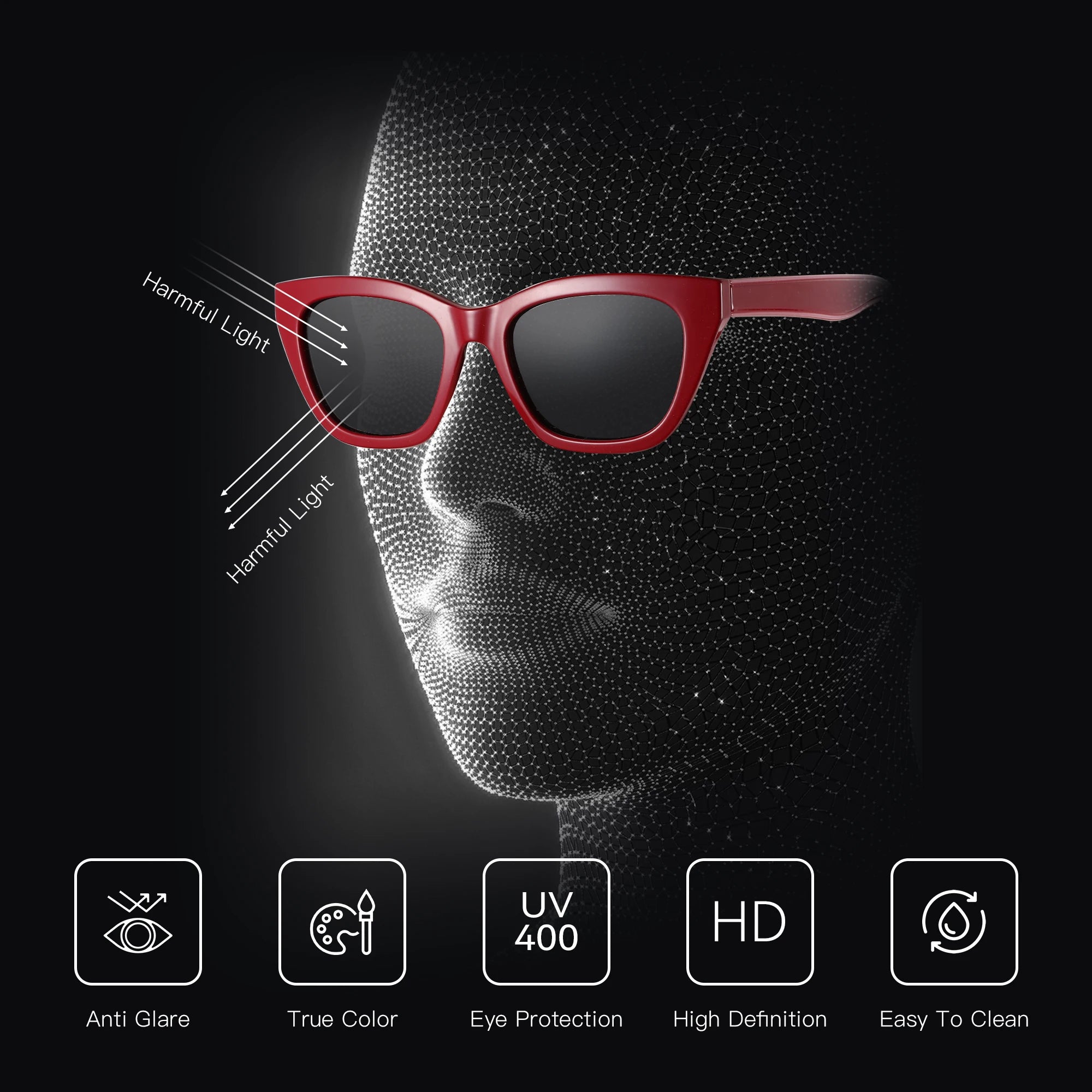 CowLost | zenottic-fashion-square-polarized-sunglasses-women-uv400-protection |3
