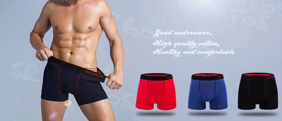 CowLost | activewear-pants-4pcs-mens-boxer-briefs-with-elastic-waistband-skull-print |7