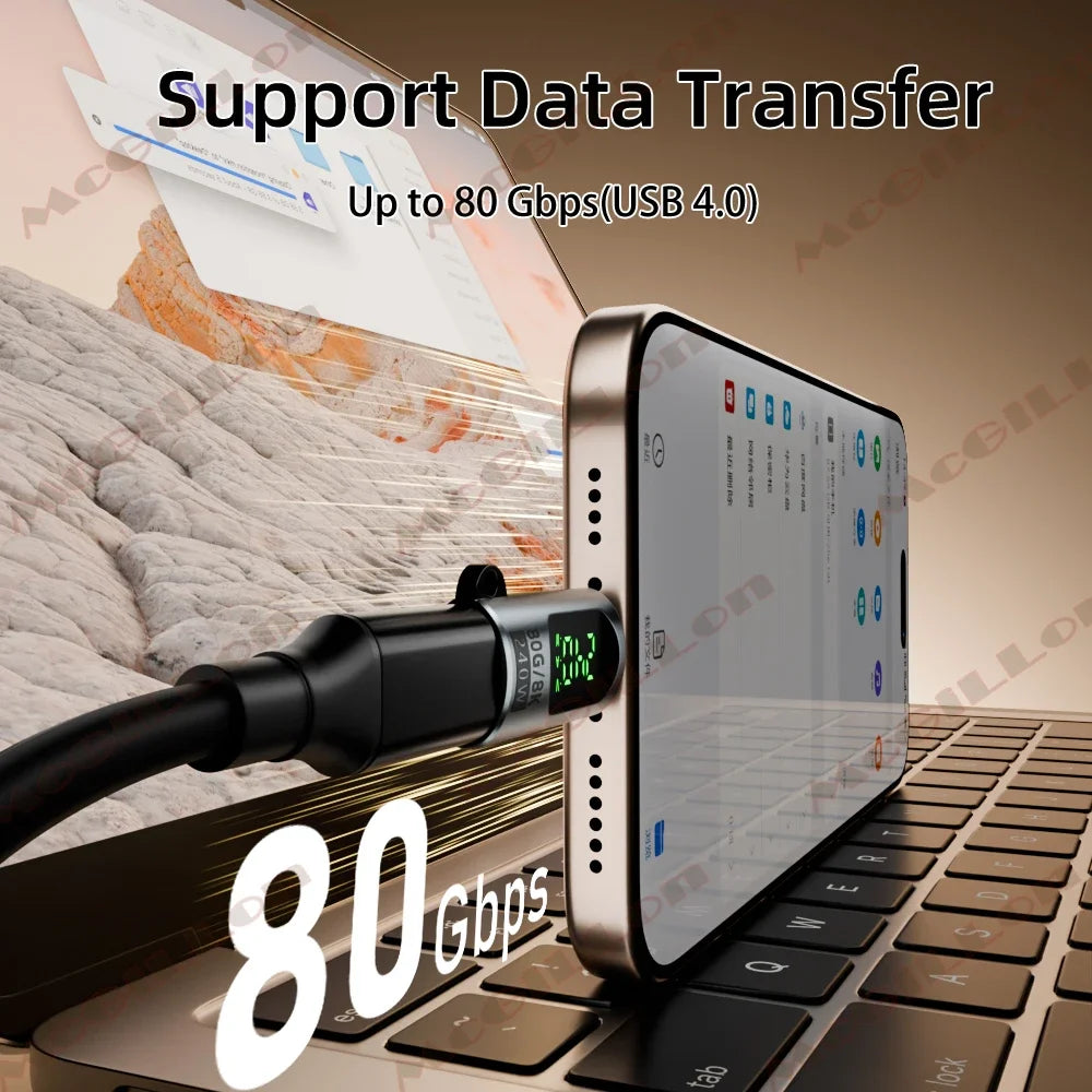 CowLost | product_id-usb-4-0-80gbps-pd-240w-type-c-to-type-c-digital-display-adapter-fast-charger-for-iphone-16-samsung-laptops |8