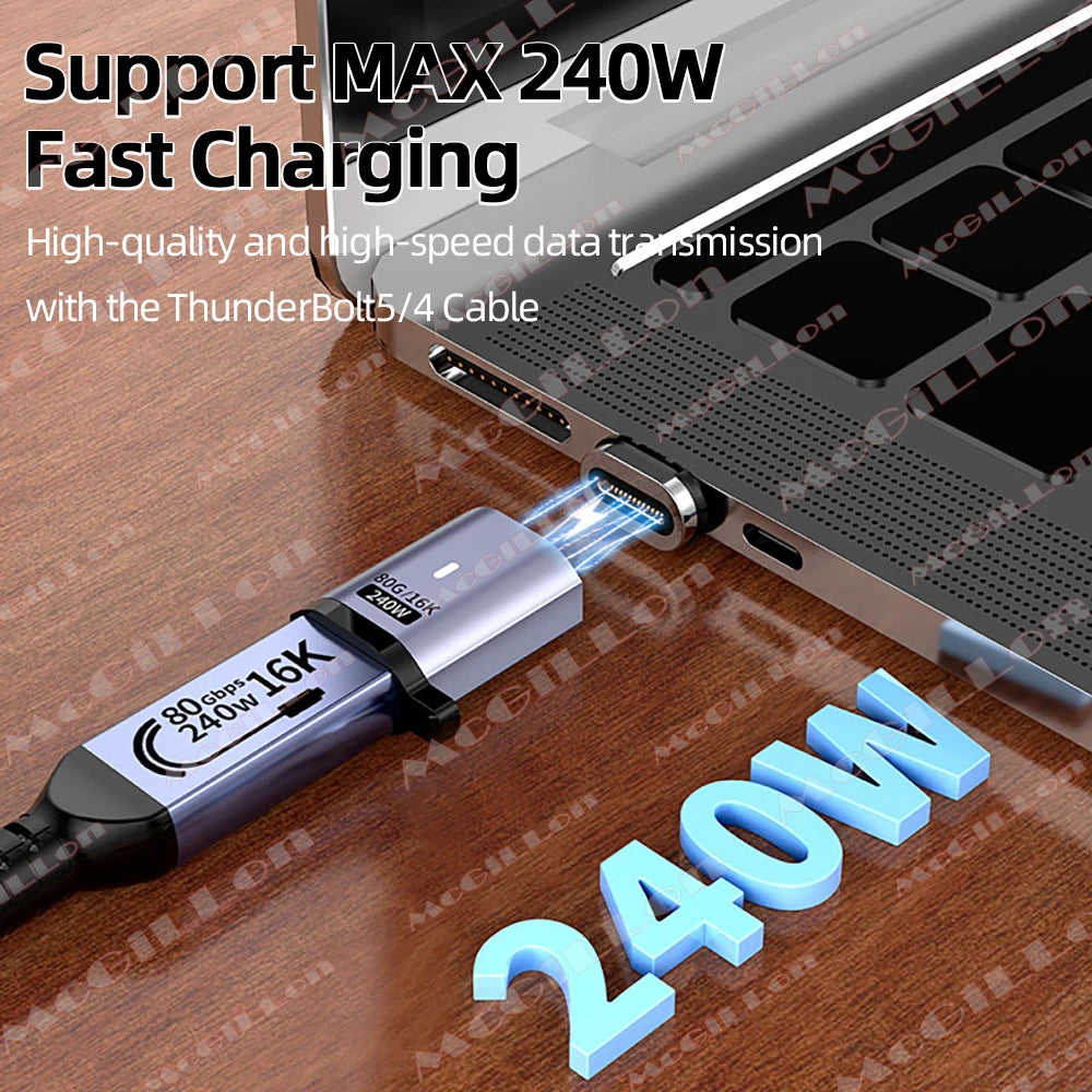 CowLost | product_id-pd-240w-usb4-0-80gbps-thunderbolt-5-magnetic-type-c-to-usb-c-fast-charge-otg-cable-16k-60hz |2