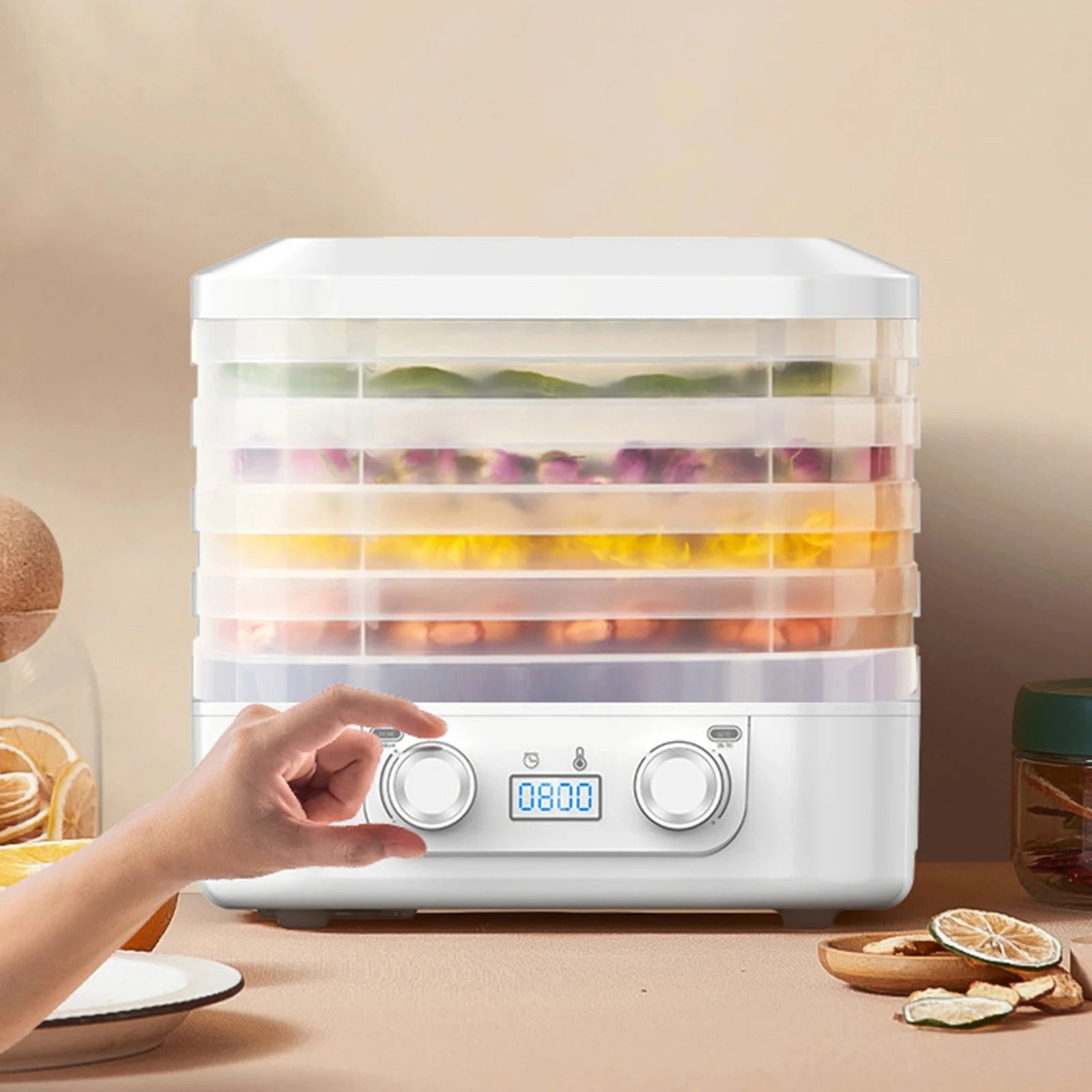 CowLost | product_id-homefish-5-layer-usb-thermostatic-food-dehydrator-with-48-hour-adjustable-temperature |5