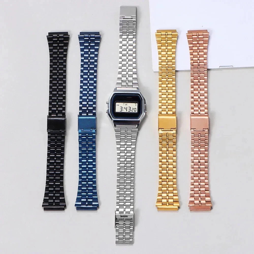 CowLost | product_id-vintage-18mm-stainless-steel-watch-strap-for-casio-sgw400-f91w-f84-f105-108-a158-168-ae1200-1300 |2