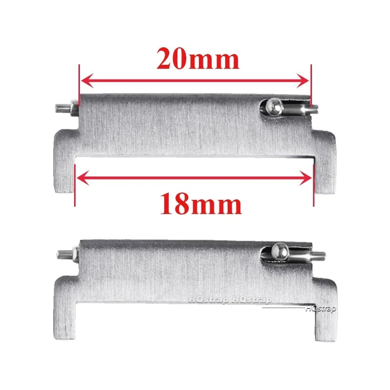 CowLost | product_id-2pcs-stainless-steel-quick-release-watch-strap-adapters-18mm-22mm |14