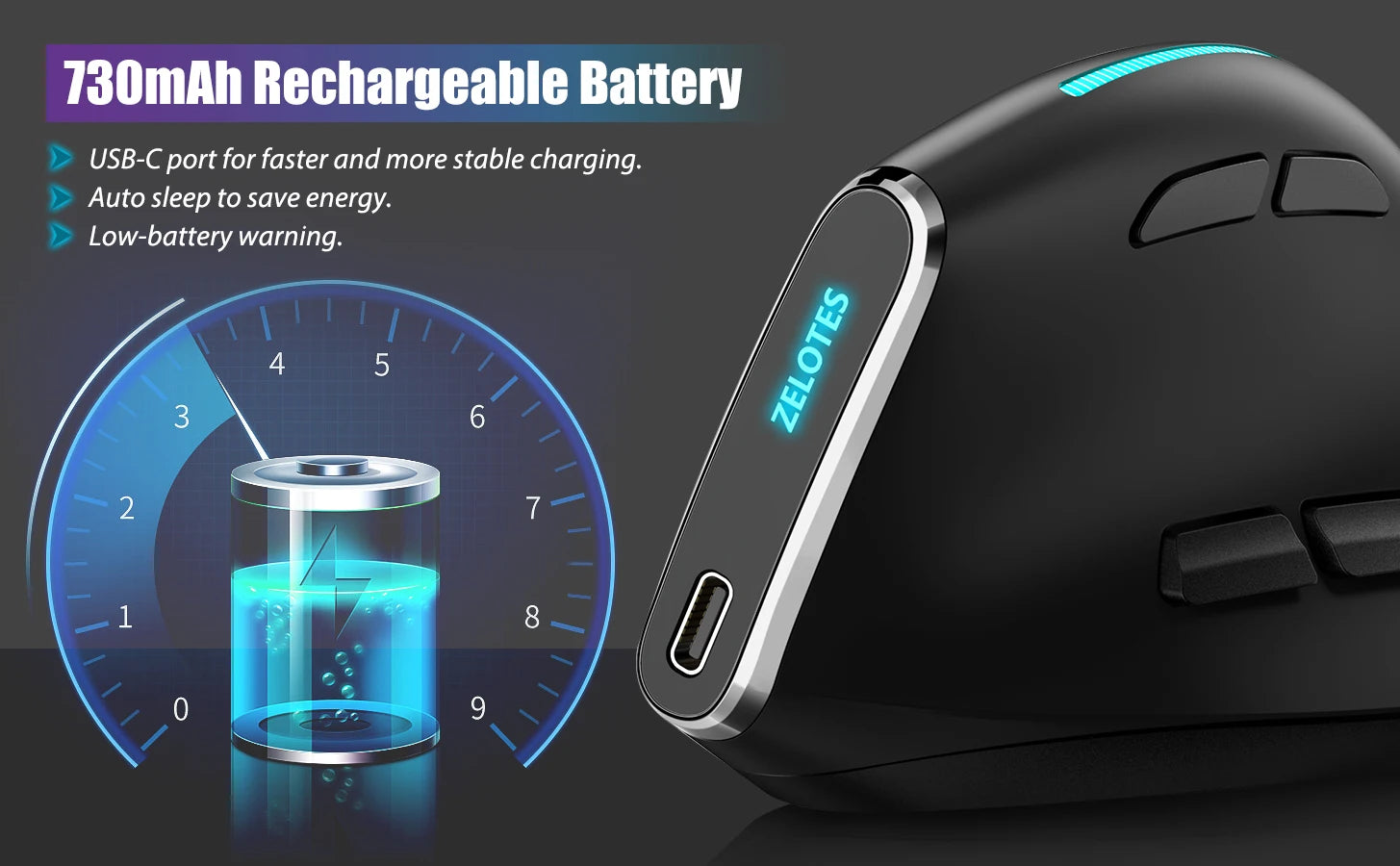 CowLost | product_id-lefon-bluetooth-wireless-vertical-ergonomic-mouse-with-oled-screen-rgb-optical-rechargeable-for-pc-and-laptop-gaming |13