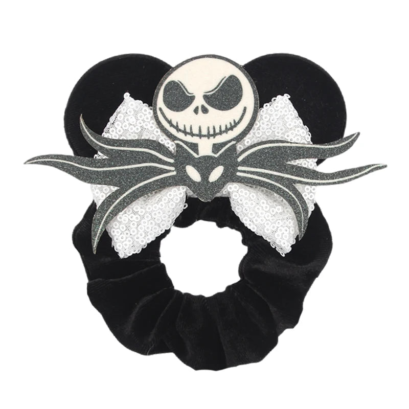 CowLost | cute-disney-castle-fireworks-balloons-hair-scrunchies-velvet-hairband-for-girls |33