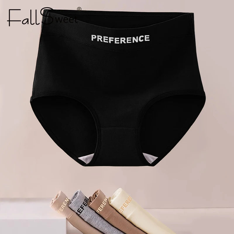 CowLost | product_id-fallsweet-7-pack-high-waist-cotton-plus-size-womens-briefs |6