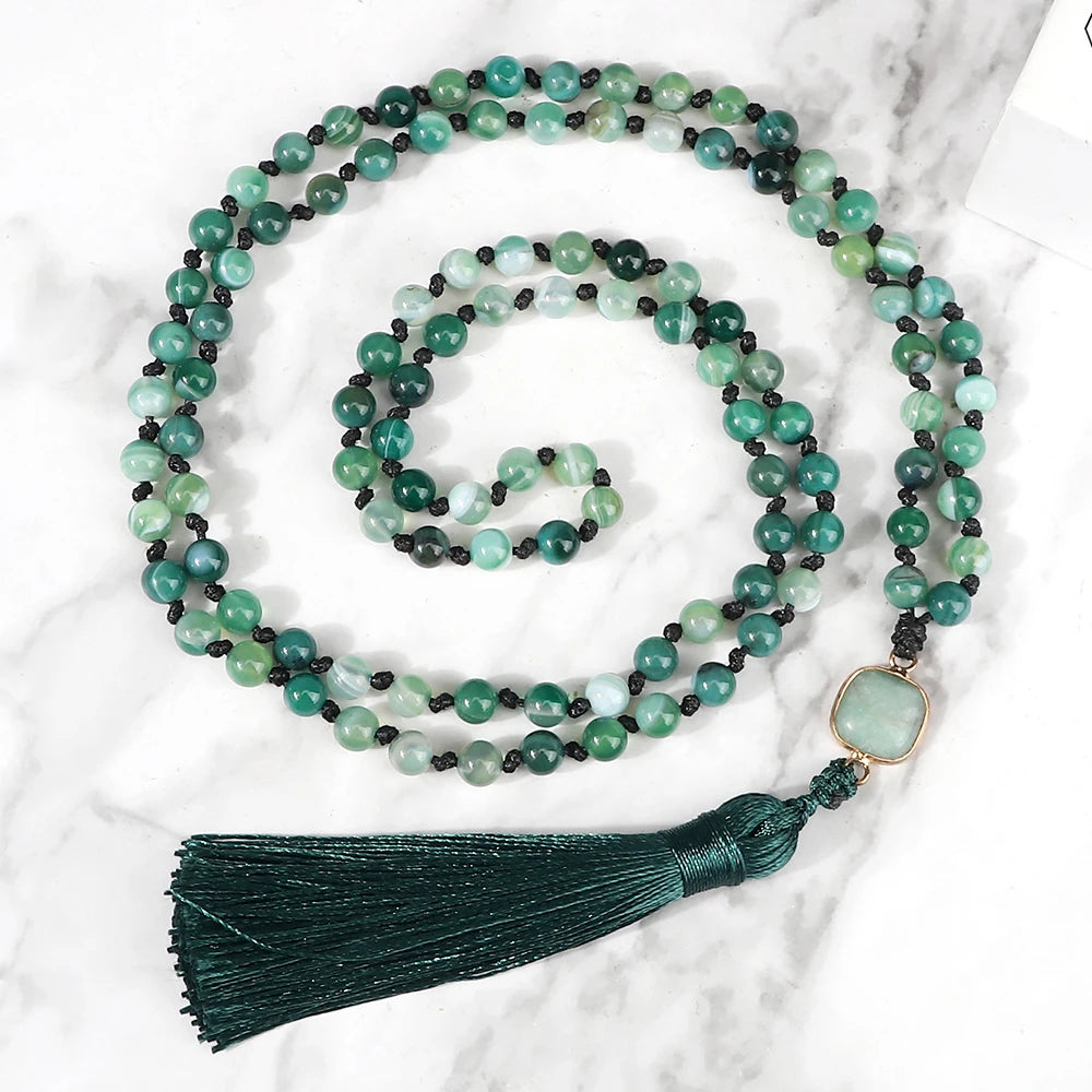 CowLost | handbags-bohemian-108-beaded-mala-tassel-necklace-natural-stone-yoga-jewelry |3