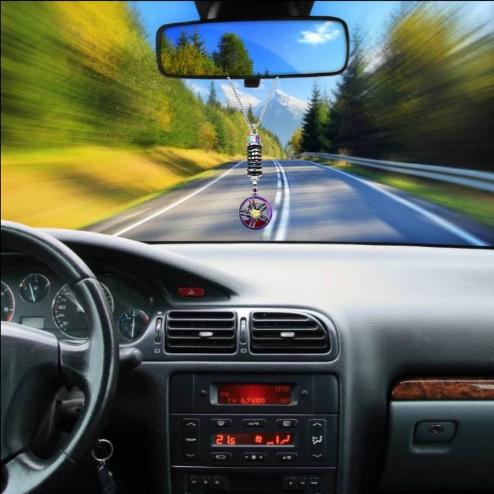 CowLost | product_id-car-wheel-shock-absorber-pendant-rearview-mirror-ornament |6