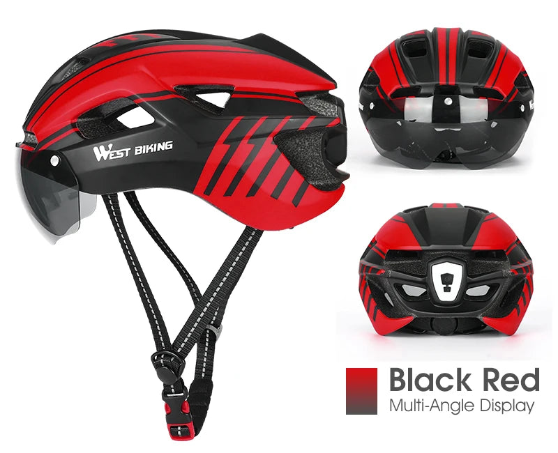 CowLost | west-biking-integrated-ultralight-bike-helmet-with-taillight-goggle-men-women-cycling-safety-hat-mtb-road-bike-motorcycle-helmet |35