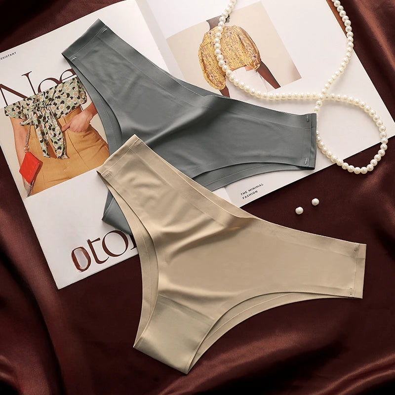 CowLost | product_id-women-s-ice-silk-seamless-low-waist-brazilian-briefs-m-xl-comfortable-panties |4