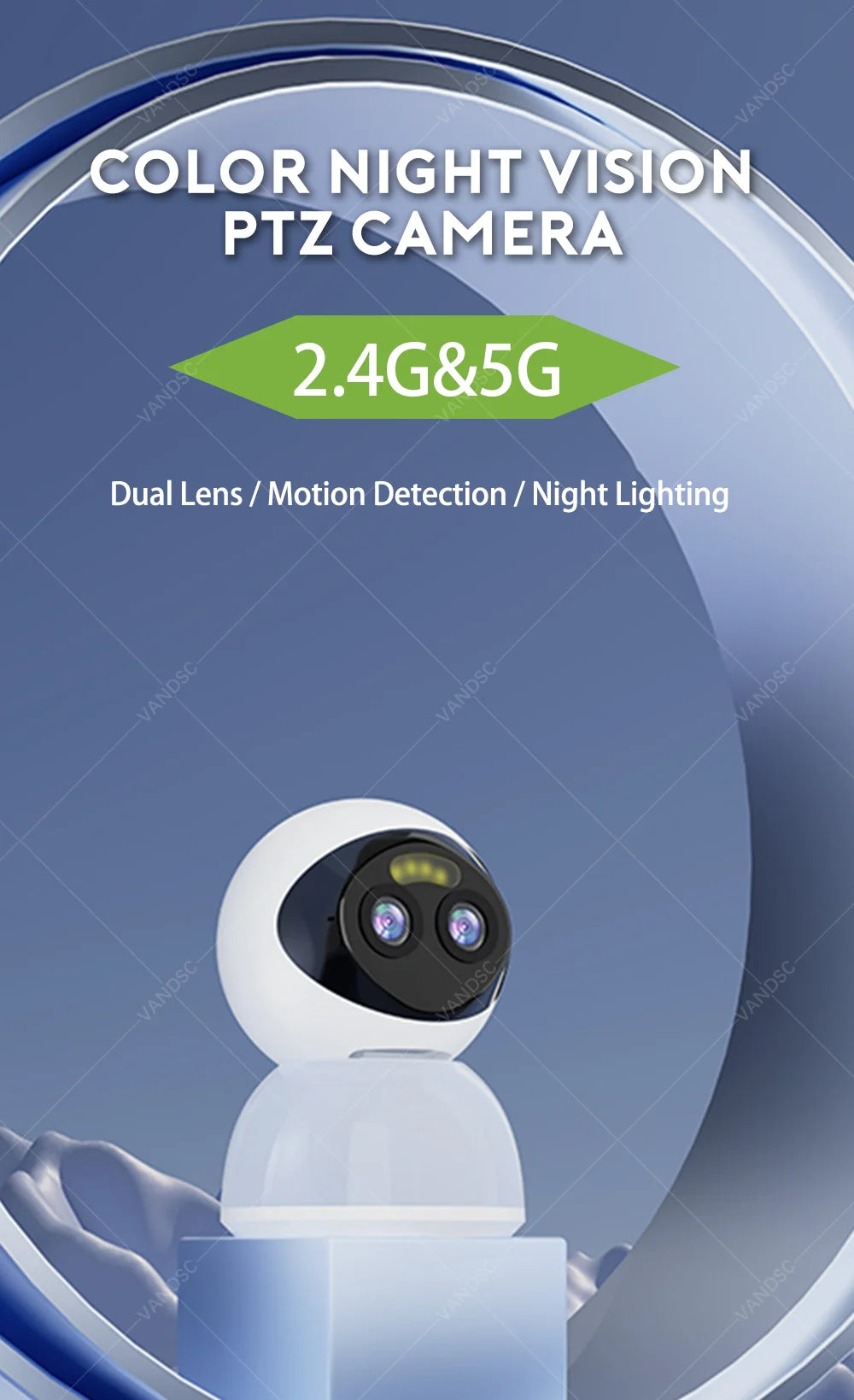 CowLost | product_id-vesafe-6mp-dual-lens-360-ptz-wifi-dome-camera-10x-digital-zoom-motion-detection-two-way-audio-2-4g-5g-wifi |7