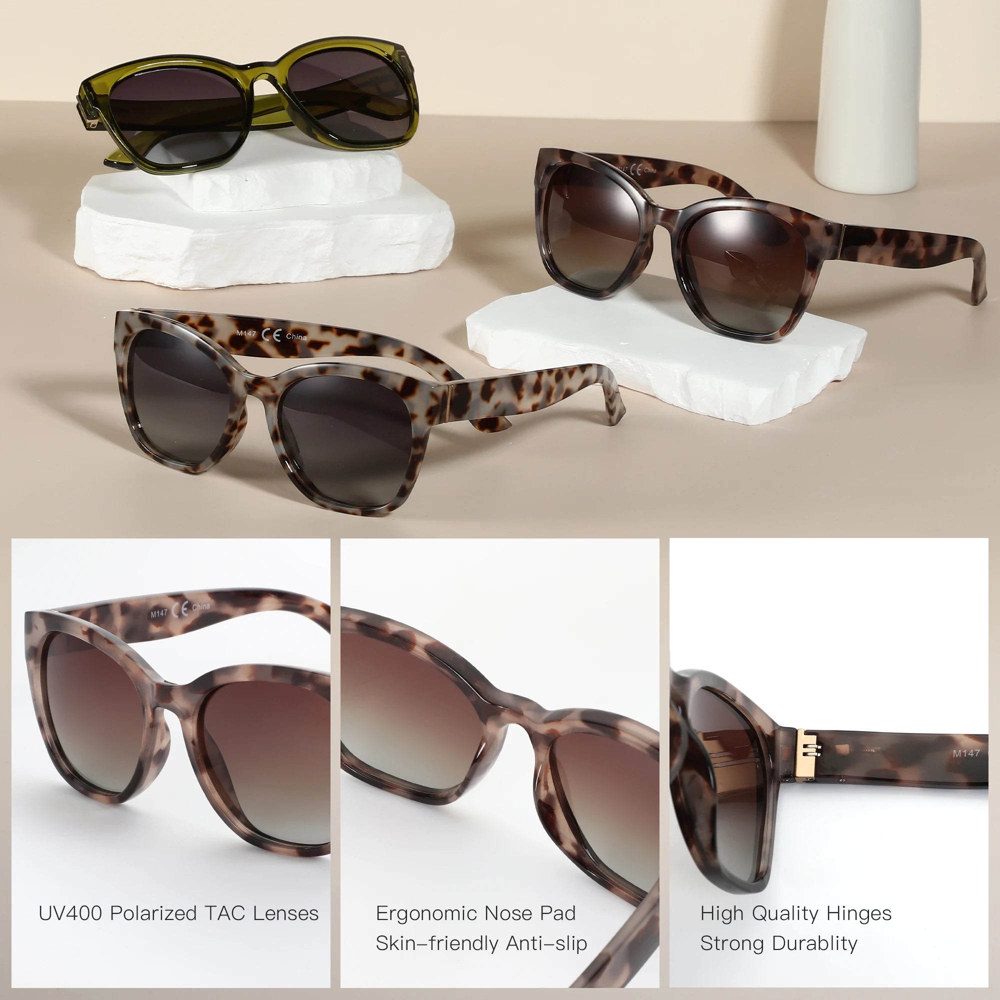 CowLost | zenottic-fashion-original-thick-butterfly-frame-polarized-sunglasses |2