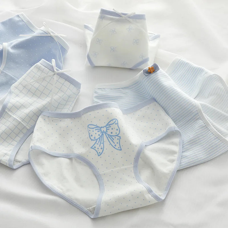 CowLost | product_id-ollymurscn-womens-cotton-low-waist-seamless-briefs-with-bow-detail |3