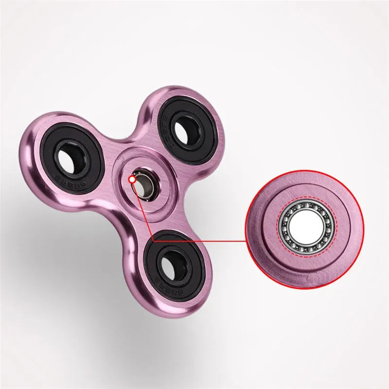 CowLost | aluminum-alloy-plating-fidget-spinner-metal-alloy-r188-mute-bearing-drawing-process-hand-spinner-stress-relief-adult-kids-toys |4