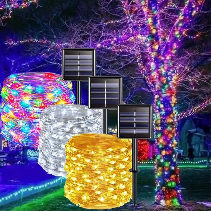 CowLost | product_id-32m-solar-powered-waterproof-led-fairy-lights-for-outdoor-garden-christmas-wedding-party-decor |1