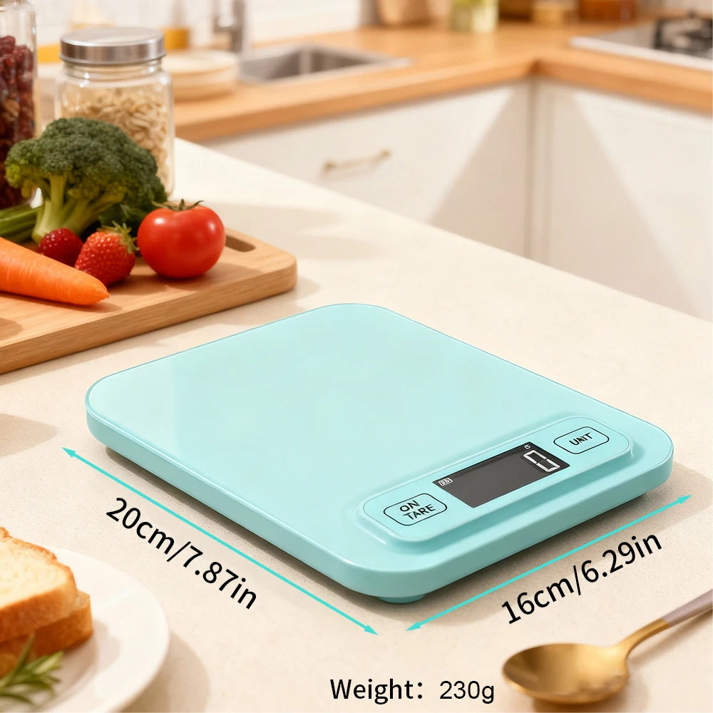 Mini Digital Kitchen Scale 5kg/1g & 10kg/1g Precision Electronic Food & Baking Scale