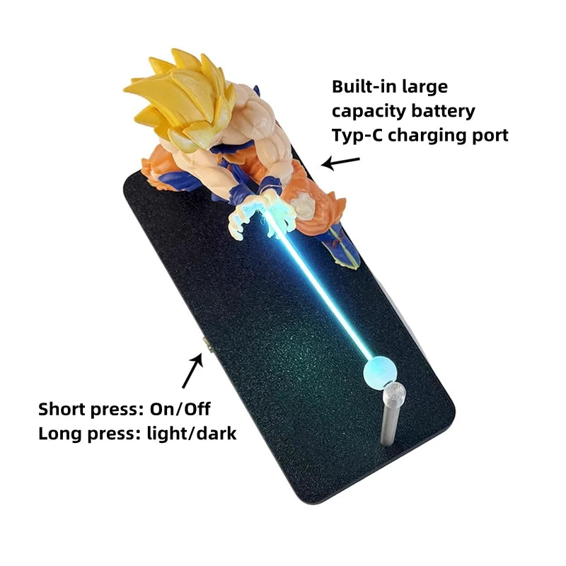 CowLost | dragon-ball-son-goku-kamehameha-night-lamp-model-desktop-decoration-birthday-gift |12