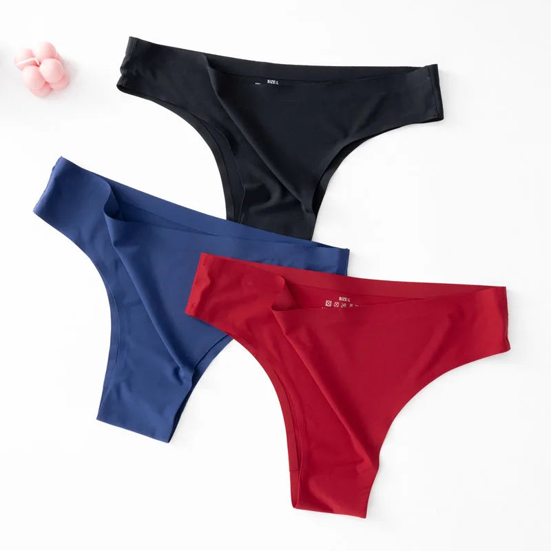 CowLost | 3pcs-set-womens-sexy-seamless-panties-female-ice-silk-underwear |7