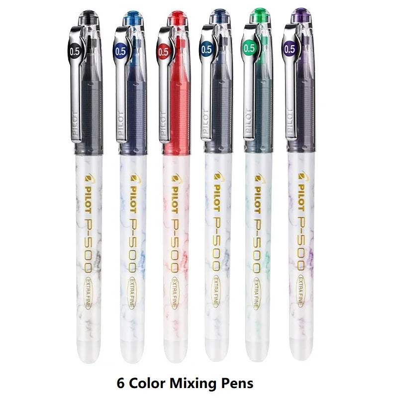 CowLost | product_id-pilot-p500-gold-series-0-5mm-gel-pen-6-colors-anti-smudge-marble-design-ideal-for-students-exams |32
