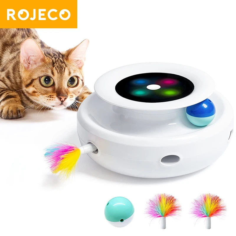 CowLost | cat-treats-rojeco-2-in-1-automatic-smart-cat-toy-with-feather-and-fun-ball |1