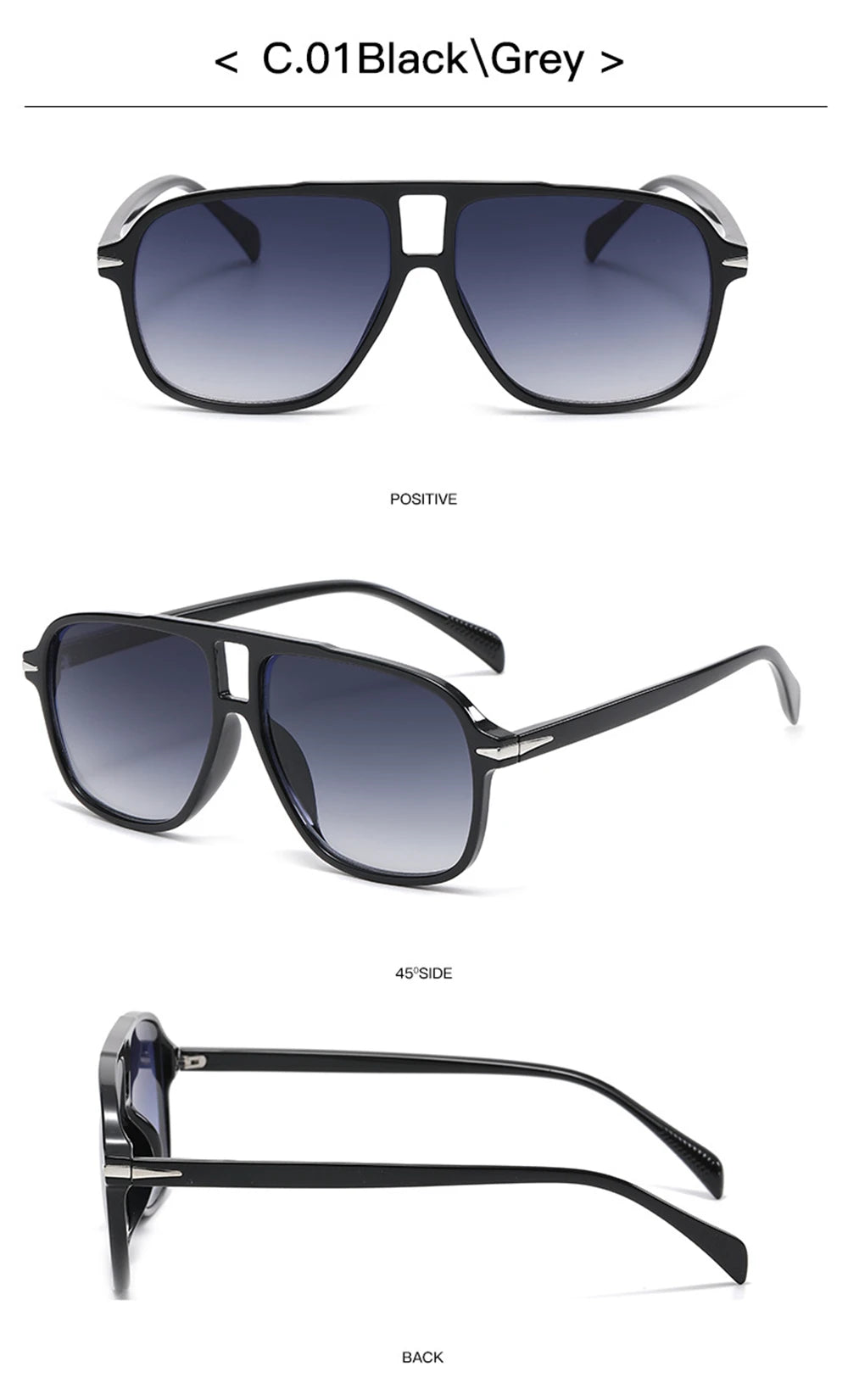 CowLost | earmuffs-vivibee-retro-gradient-brown-aviator-sunglasses-uv400 |16