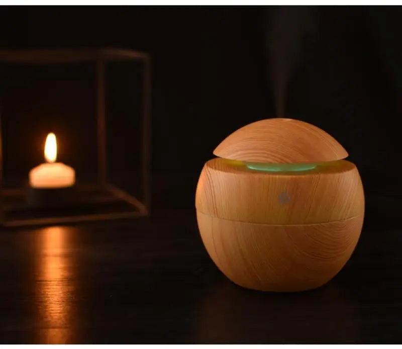 CowLost | product_id-portable-mini-wood-grain-spherical-desktop-air-humidifier-purifier-aromatherapy-machine |9