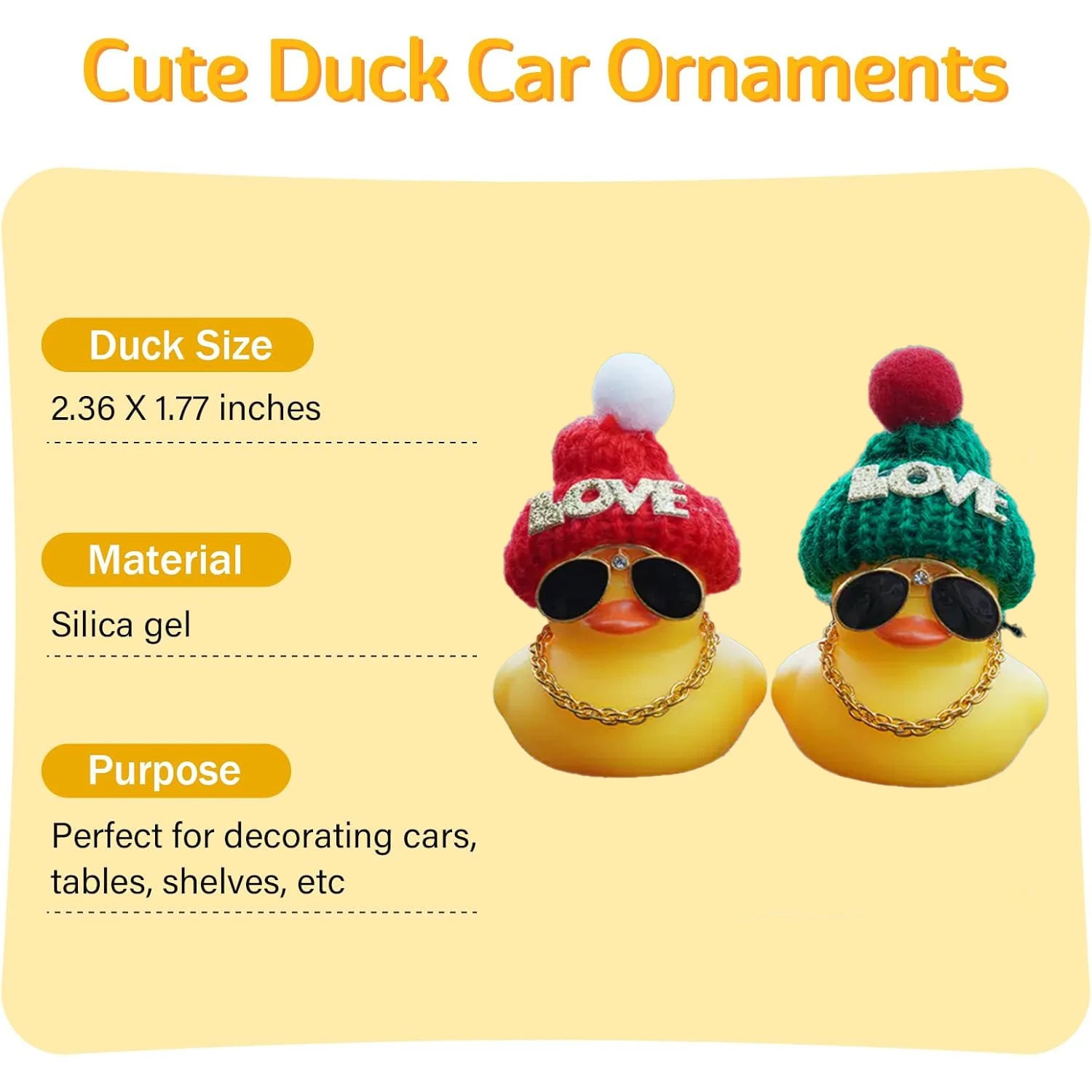 CowLost | product_id-2-pack-yellow-rubber-duck-car-dashboard-decorations-with-squeaker |5