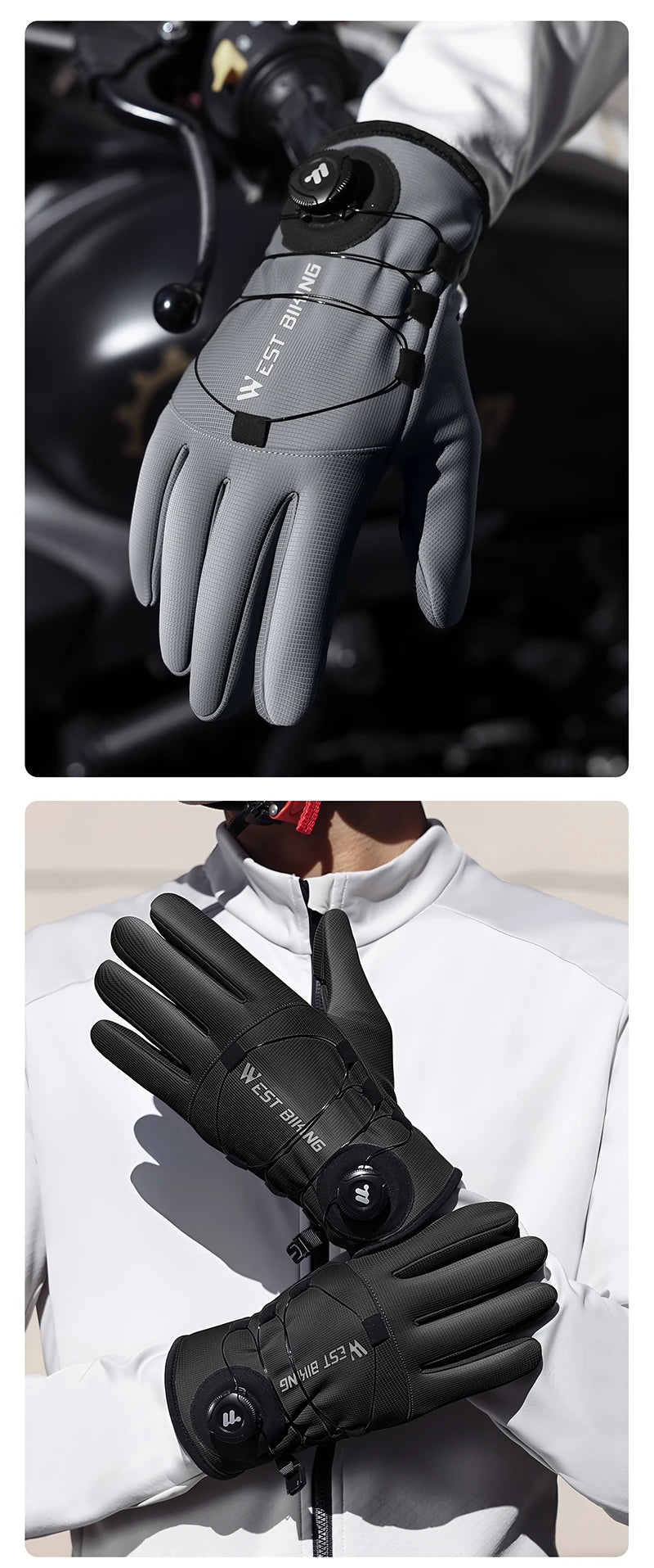 CowLost | west-biking-self-locking-bike-gloves-winter-fleece-thermal-cycling-gloves-with-rotating-buckle-waterproof-mtb-motorcycle-gloves |24