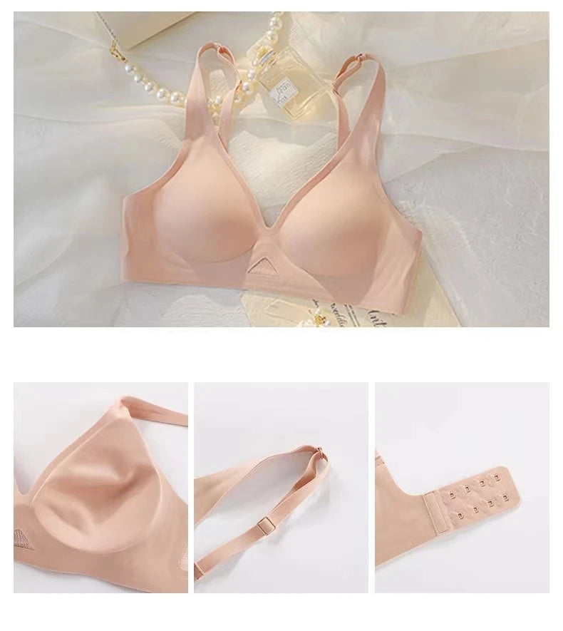 CowLost | product_id-seamless-wire-free-womens-soft-support-bra-breathable-thin-push-up-no-steel-ring |6