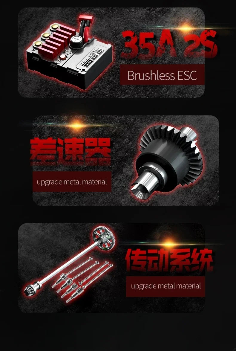 CowLost | fencing-barriers-beibao-1-16-rc-car-16103pro-50km-h-4wd-brushless-motor-off-road-truck |12