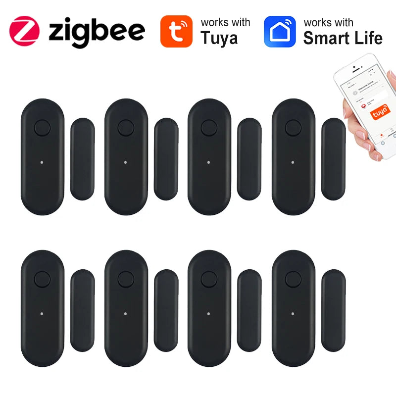 CowLost | zigbee-door-window-sensor-tuya-smart-life-app-remote-control-home-security-detector-anti-theft-alarm |1
