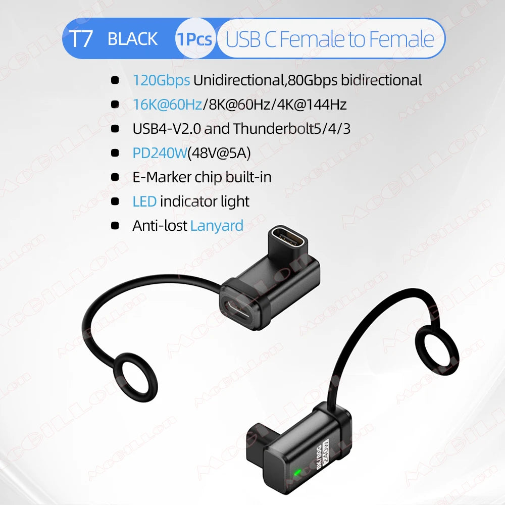 CowLost | product_id-usb4-2-0-pd-240w-5a-usb-c-to-usb-c-straight-angle-charger-adapter-120gbps-16k-60hz |25