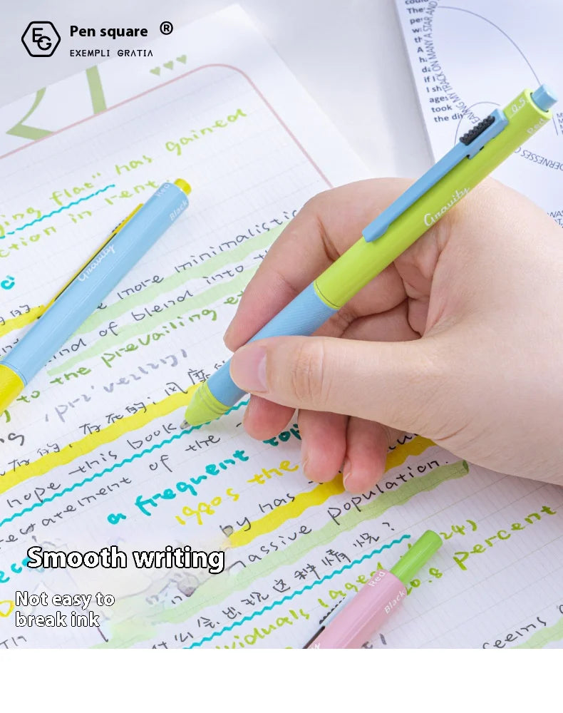 CowLost | product_id-black-technology-4-in-1-gravity-pen-with-metal-grip-multi-color-gel-ink-mechanical-pencil-for-school-and-office |16