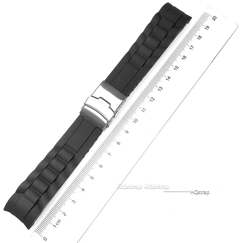 CowLost | product_id-silicone-rubber-watch-strap-band-with-deployment-buckle-16-26mm-curved-end-replacement |3