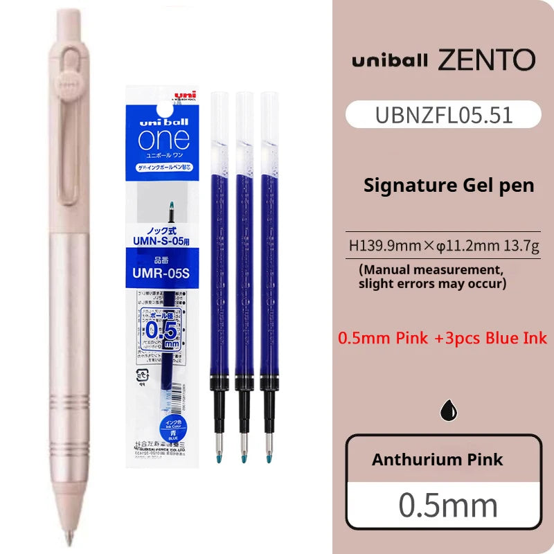 CowLost | product_id-uni-zento-flow-metal-grip-gel-pen-0-38-0-5mm-black-ink-smooth-writing-for-business-journals |43